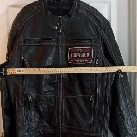 Harley-Davidson Leather Performance Jacket Mens LG - Picture 5 of 9